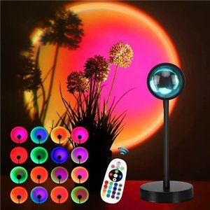 Sunset Lamp Projection,16 Colors Sunset Lamp Multiple Colors with Remote Control